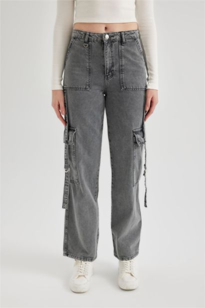 Джинсы Wide Leg с высокой талией