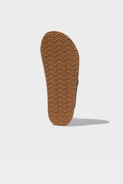 Мальчиковые Плоские Двухремешковые Искусственные Кожаные Шлепанцы