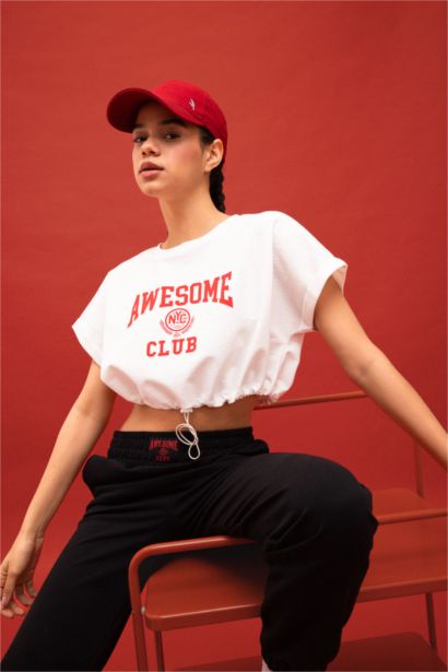 Crop Short Sleeve T-Shirt