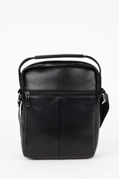 Erkek Suni Deri Çapraz Çanta