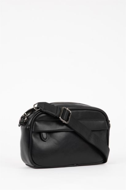Faux Leather Crossbody Bag