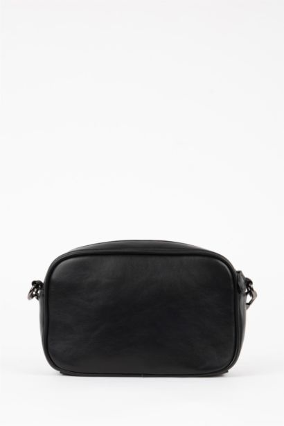 Faux Leather Crossbody Bag