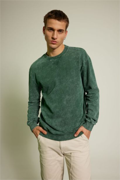 қалыпты пішім дөңгелек жаға Свитер