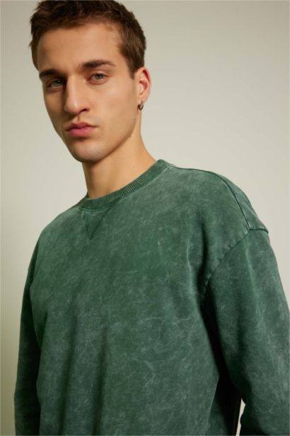 қалыпты пішім дөңгелек жаға Свитер