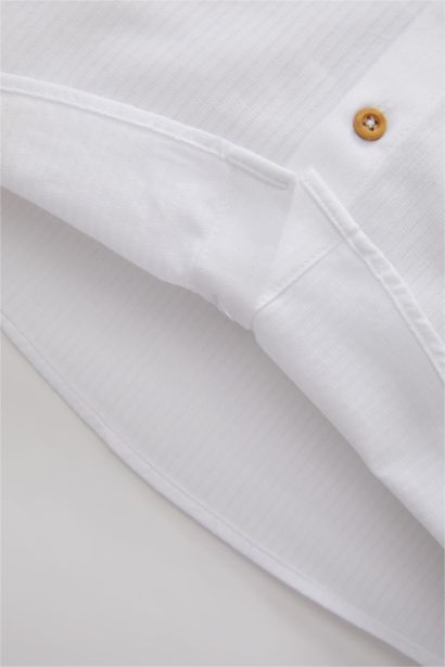 Baby Boy Textured Long Sleeve Shirt