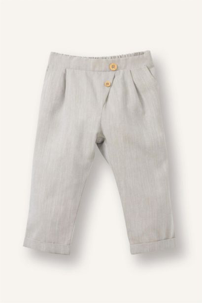 Pantalon avec poches et taille élastique pour bébé garçon
