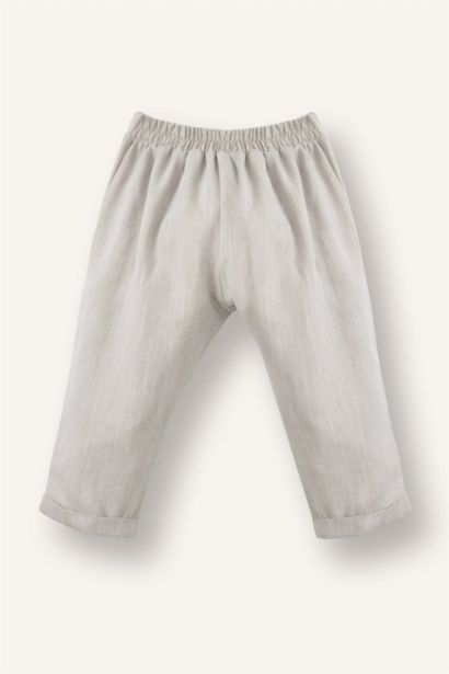 Pantalon avec poches et taille élastique pour bébé garçon