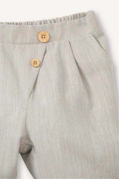 Pantalon avec poches et taille élastique pour bébé garçon