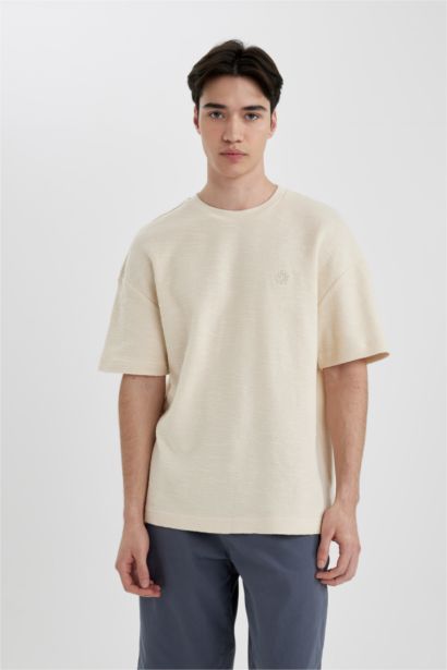 Comfort Fit Crew Neck Knitwear T-Shirt