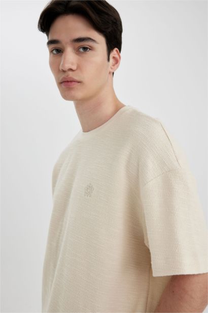 Comfort Fit Crew Neck Knitwear T-Shirt