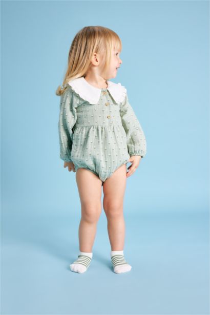 Baby Girl Newborn Floral Jumpsuit Pantyhose 2 Piece Set