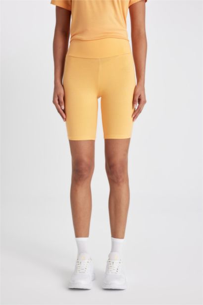 ليجن رياضي قصير بايكر برتقالي فاتح من DeFactoFit