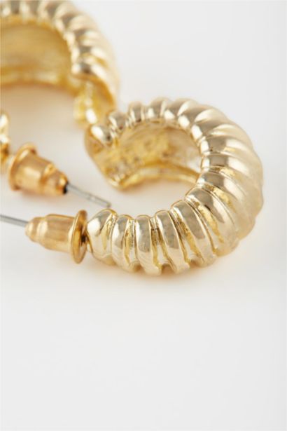 Kadın Halka Gold Küpe