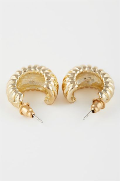 Kadın Halka Gold Küpe