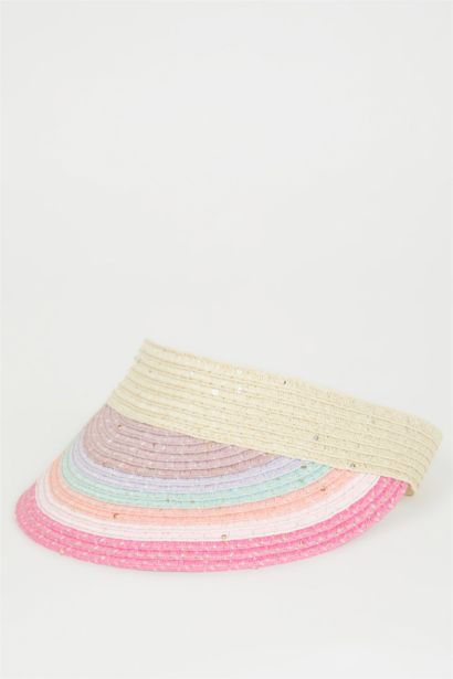 قبعة قش بناتي