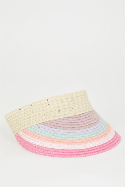 قبعة قش بناتي