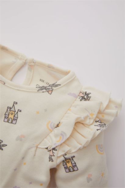 Baby Girl Long Sleeve Long Sleeve Snap Body