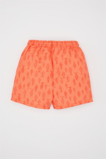 Short de Bain Tissé à Motif Animalier pour BéBé Garçon