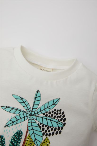 Baby Boy Printed Short Sleeve T-Shirt Shorts 2 Piece Set