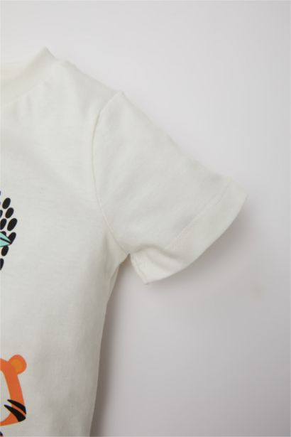 Baby Boy Printed Short Sleeve T-Shirt Shorts 2 Piece Set