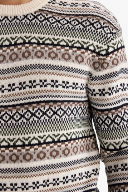 Pull en maille à col rond Coupe Standard