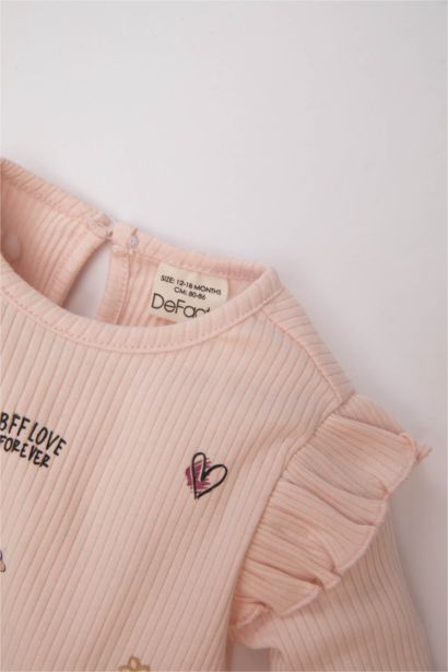 T-Shirt Imprimé à Col Rond pour Bébé Fille