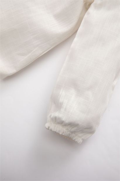 Regular Fit Linen Look Long Sleeve Shirt