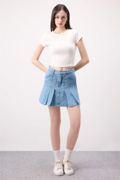 Fashion Fit Denim Mini Skirt