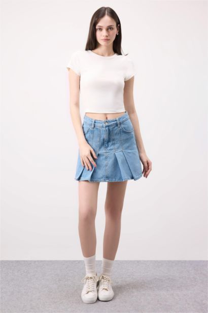 Fashion Fit Denim Mini Skirt