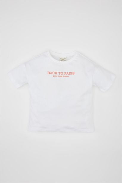 Baby Girl Printed Short Sleeve T-Shirt