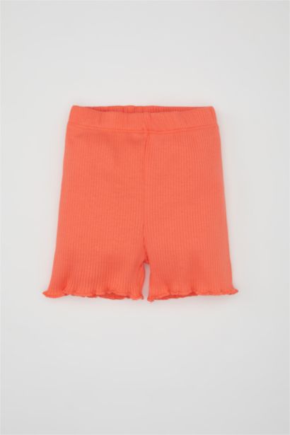 طقم بناتي شورت وتيشيرت مضلع - قطعتين