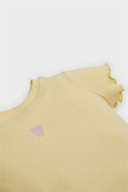 Ensemble T-shirt et Short à taille élastique pour bébé fille