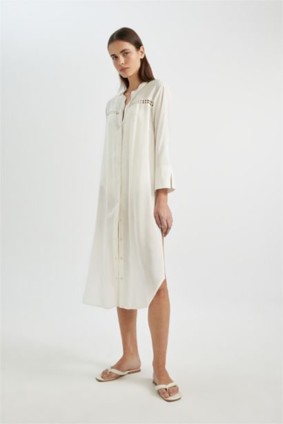 لبس بحر قطن قصة عادية من Fall in Love