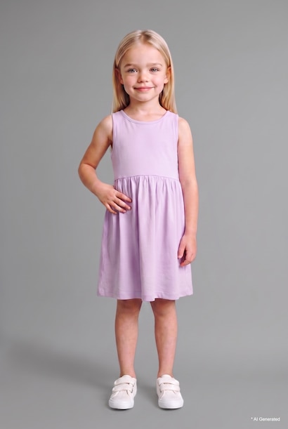 Baby Girl Patterned 2 Piece Dress