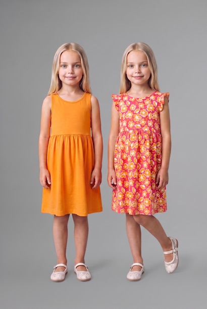 Baby Girl Patterned 2 Piece Dress