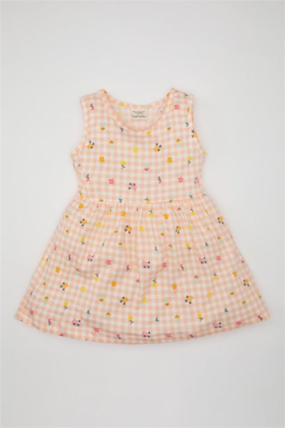 Robe Sans Manches imprimée pour Bébé Fille