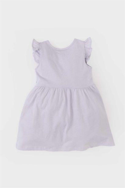 Сәби Қыз велосипед мойыны қысқа жеңді Трикотаж көйлек