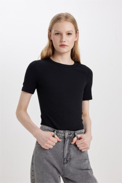 Slim Fit Camisole Short Sleeve T-Shirt