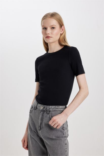 Slim Fit Camisole Short Sleeve T-Shirt