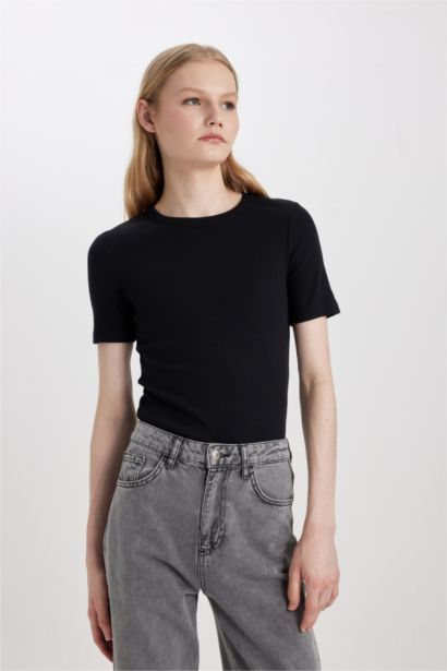 Slim Fit Camisole Short Sleeve T-Shirt