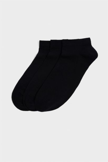 Erkek Dikişsiz 3'lü Bambu Patik Çorap