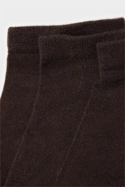 Erkek Dikişsiz 3'lü Bambu Patik Çorap