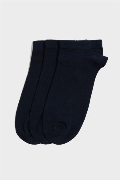 Erkek Dikişsiz 3'lü Bambu Patik Çorap