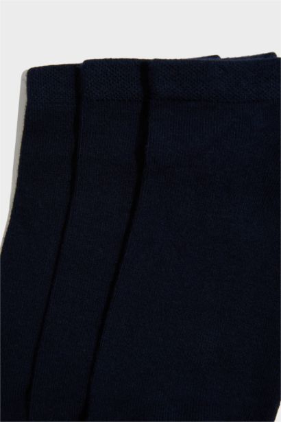 Erkek Dikişsiz 3'lü Bambu Patik Çorap