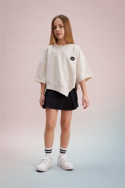 Girl Cotton Regular Fit Skirt