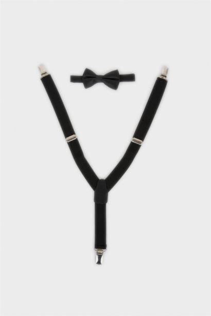 Pamuklu Papyon Pantolon Askısı 2'li Erkek Çocuk