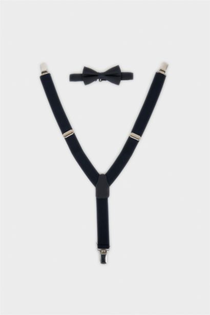 Pamuklu Papyon Pantolon Askısı 2'li Erkek Çocuk