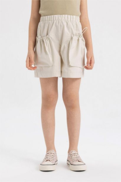 Girl Cotton Pocket Shorts