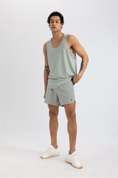DeFactoFit Slim Fit Woven Sports Shorts