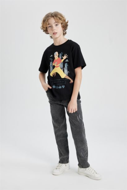 T-Shirt à Manches Courtes avec Impression Avatar The Last Airbender pour Garçon